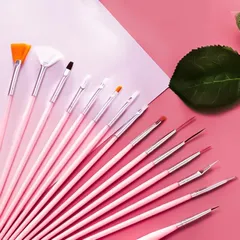 Sét 15 chiếc cọ vẽ làm nail đủ cây cần thiết chuyên dụng siêu rẻ đẹp