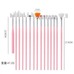 Sét 15 chiếc cọ vẽ làm nail đủ cây cần thiết chuyên dụng siêu rẻ đẹp