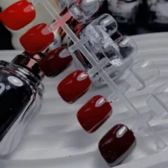 Sét 6 chai sơn gel mxbon tông đỏ thời thượng chính hãng chất siêu đặc đẹp chuẩn màu siêu HOT
