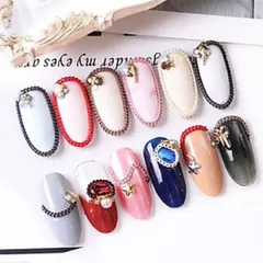 Dây xích đủ màu cơ bản nhất đính móng nhiều kiểu siêu đẹp