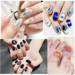Set 12 ô nhũ đá hạt gạo hình lá trang trí móng đa dạng siêu đẹp