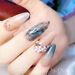 Khay cham hoa nhí 6 ngăn đủ màu đính móng siêu HOT