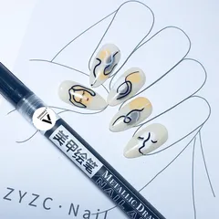 Bút vẽ móng vinimay nét mảnh siêu nhạy vẽ đa năng siêu tiện lợi ngành nail đủ 4 màu cơ bản nhất