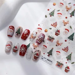 Sticker hình dán Noen giáng sinh mẫu mới trang trí móng siêu HOT