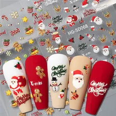 Sticker hình dán Noen giáng sinh mẫu mới trang trí móng siêu HOT
