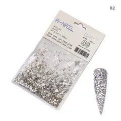 Đá chân keo đính móng siêu sáng bền bịch mix đủ size set 1440v