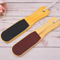 Chà gót chân gỗ 2 mặt nhám mịn giúp gót chân mịn màng hết da chết chuyên dụng ngành nail spa
