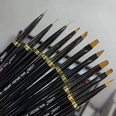 Set 10 cọ nhật LAWEL cao cấp vẽ Nail chuyên nghiệp đủ cây cần thiết nhất ngành nail hàng chuẩn loại 1 lông chồn xịn