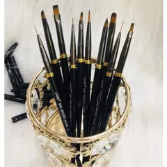 Set 10 cọ nhật LAWEL cao cấp vẽ Nail chuyên nghiệp đủ cây cần thiết nhất ngành nail hàng chuẩn loại 1 lông chồn xịn