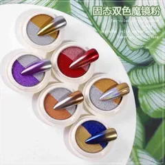 Tráng gương nén ombre 2 màu siêu HOT ngành nail