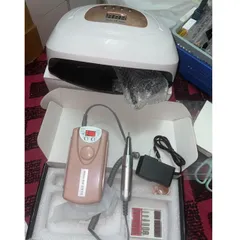 Combo máy hơ gel máy mài tích điện 9 tiếng siêu êm khoẻ học làm nghề nail hàng chuẩn
