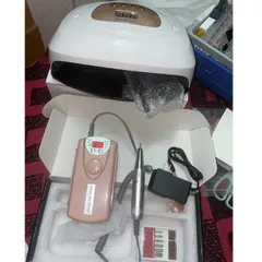 Combo máy hơ gel máy mài tích điện 9 tiếng siêu êm khoẻ học làm nghề nail hàng chuẩn