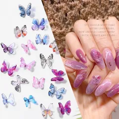 Set cham hồ điệp đủ màu mẫu mới đính móng nailbox siêu đẹp