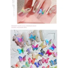 Set cham hồ điệp đủ màu mẫu mới đính móng nailbox siêu đẹp