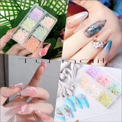 Cham hoa nhí đính móng khay 6 ngăn siêu đẹp mix màu