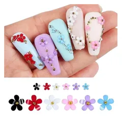 Cham hoa nhí đính móng khay 6 ngăn siêu đẹp mix màu