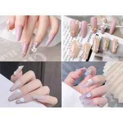 Cham hoa nhí đính móng khay 6 ngăn siêu đẹp mix màu