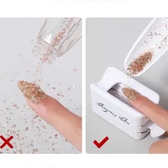 Khay hứng đá rắc nhũ rắc siêu tiện ích ngành nail