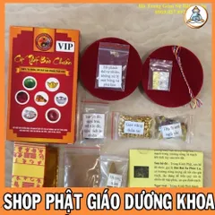 Bộ Cốt Thất Bảo Chuẩn Đầy Đủ (VIP) - Có Hộp Nhung - Tặng Kèm Gạo Vàng, Trầm Đốt, Chỉ Ngũ Sắc, Bốc Bát Hương, Nạp Tượng 844556