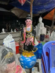 Tượng Mẹ Diêu Trì Địa mẫu Cốt Xi Măng Cao 1 Mét - NQ3300 (HÀNG ĐẶT TRƯỚC)