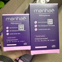 Viên uống Manhaè Ménopause |30/60/90 viên| Cân bằng nội tiết tố tự nhiên cho phụ nữ ở giai đoạn tiền mãn kinh & mãn kinh [S/P Chuẩn Pháp]