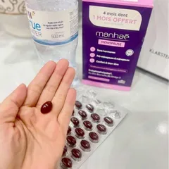 Viên uống Manhaè Ménopause |30/60/90 viên| Cân bằng nội tiết tố tự nhiên cho phụ nữ ở giai đoạn tiền mãn kinh & mãn kinh [S/P Chuẩn Pháp]