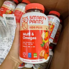 Kẹo gum dẻo Smarty Pants Kids Plus Multi & Omegas |180 viên| Hỗ trợ sự phát triển toàn diện cho trẻ từ 4 tuổi trở lên [SP Chuẩn Mỹ không tem]