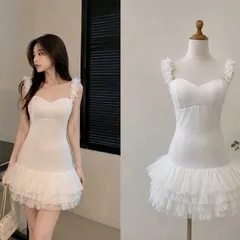 (PASS) Đầm tiểu thư xoè tầng phối hoa (<46kg)