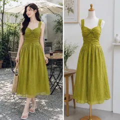 (PASS) Đầm xoè nhún eo tiểu thư (<48kg)