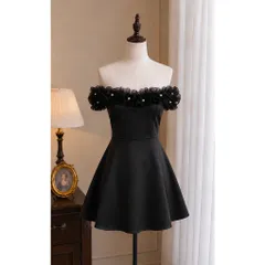 (NEW) Đầm trễ vai tay bồng đính ngọc (<45kg)