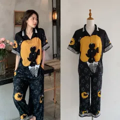 (PASS) Bộ pijama cộc tay lụa xước (<45kg)