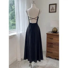 (PASS) Đầm 2 dây hở lưng đi biển (<45kg)