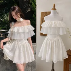 (PASS) Đầm công chúa trễ vai (<45kg)