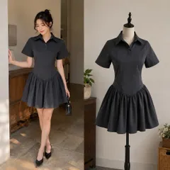 (PASS) Đầm xoè cổ somi (<47kg)