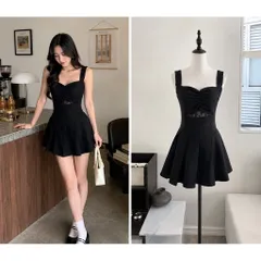 (PASS) Đầm tiểu thư dáng xoè (46kg)