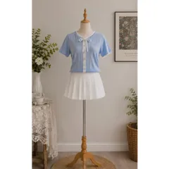 (NEW) Chân váy xếp ly trắng (<48kg)