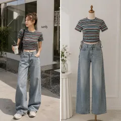 (PASS) Áo croptop cổ tròn eo rút dây (<43kg)