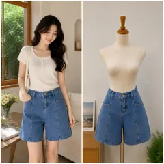 (PASS) Quần jean lửng túi trước (<45kg)