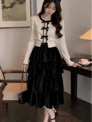 (New) Chân váy nhung xoè tầng (Freesize )