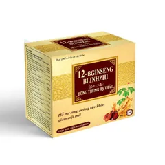 12-Bginseng - Linzhi Đông Trùng Hạ Thảo nắm đông trùng hạ thảo bồi bổ cơ thể, ăn ngủ ngon, cho người suy nhược 12B noi
