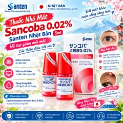 Thuốc Nhỏ Mắt Sancoba 0.02% Nhật Bản 5ml – Hỗ Trợ Cải Thiện Điều Tiết Mắt