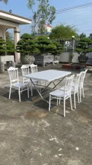 bàn bàn nhựa chữ nhựa chữ nhật 80 cm x 140 cm chân rời inox