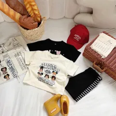 Quần áo bé gái, set áo cotton dáng rộng hoạ tiết SPECIAL kèm quần legging đùi cho bé 9-26kg