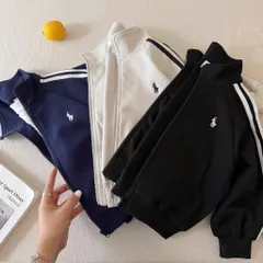 Áo khoác nỉ, áo khoác cổ trụ thêu logo ngựa cho bé trai size 8-25kg