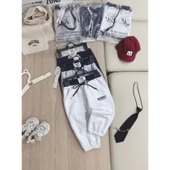 Quần dài bé trai, quần nỉ 2 da dáng Bomber thêu chữ HCBBOY cho bé 7-26kg