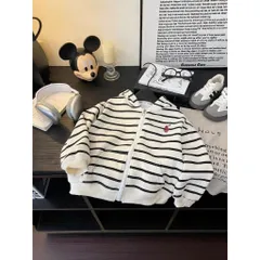 Áo khoác nhẹ cho bé, áo khoác nỉ 2 da có mũ kéo cho bé trai và bé gái size 8-27kg
