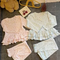 Bộ thu đông bé gái, set bộ quần áo dài tay chất thun thông hơi hoạ tiết hoa nhí dễ thương cho bé 9-26kg