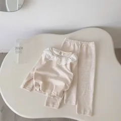 Quần áo thu đông bé gái, set bộ áo len thỏ cổ ren tai thỏ kèm quần cho bé gái 8-22kg