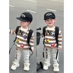 Quần áo thu đông bé trai, set bộ cotton dài tay hoạ tiết Paw Patrol cho bé 8-26kg