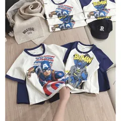 Quần áo bé trai, set bộ cộc tay chất cotton siêu nhân Batman & Captian America cho bé 9-26kg